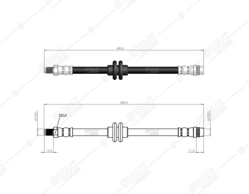 Renault On Fren Hortumu Clio III Modus - Svac 60-0268
