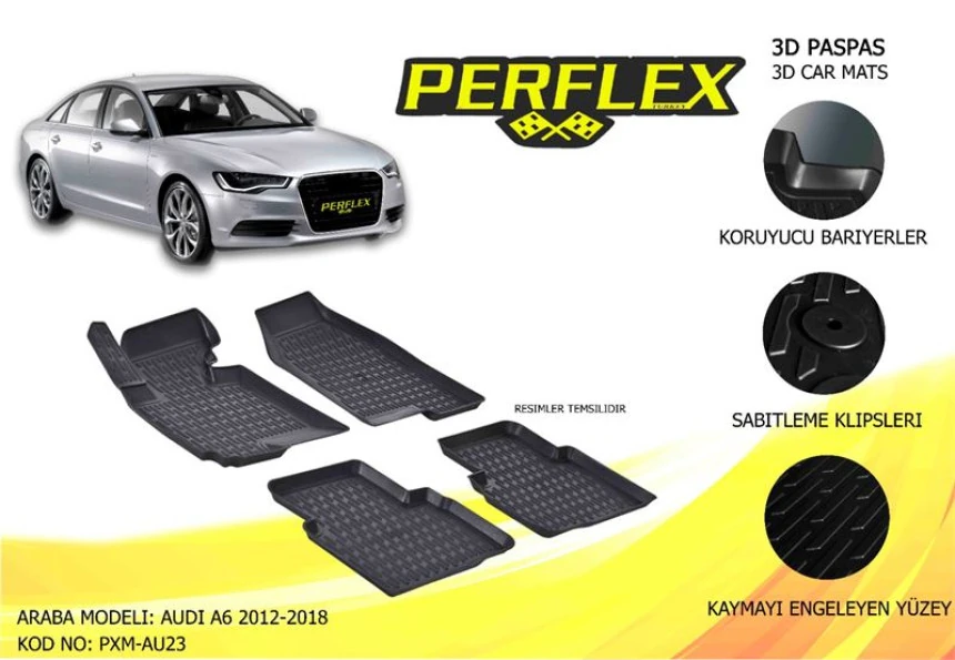Vag Paspas 3d Havuzlu X-Mat A6 C8 12>18 - Perflex Pxm-Au13
