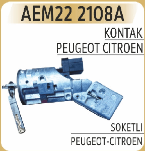 KONTAK ANAHTARI PEUGEOT-CITROEN SOKETLI - AEM-222108A