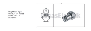 MARŞ DİŞLİSİ>9DİŞ ISUZU-NISSAN-ACURA - LUCAS-SDR4013