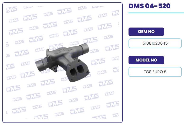 EGZOZ MANIFOLDU ORTA MAN TGX-TGS 18.400 / 18.440 / 18.480 EURO6 - DEMOSAN 04-520
