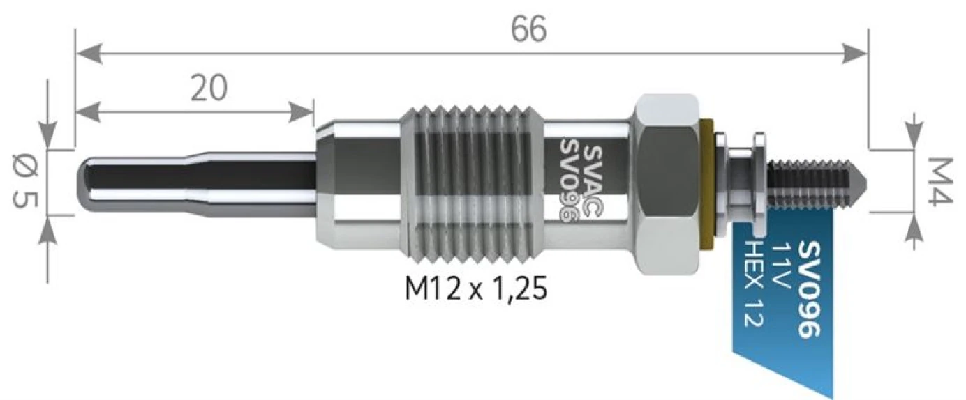 Renault Kizdirma Bujısı 11v Ducato Clio Express Megane 1,9 D Master Trafıc 2,5dti Escort Fiesta Orıon Sierra - Svac Sv096