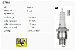Unıversal Buji-K.paso Belyema/jawa/peu - Ngk-B7hs