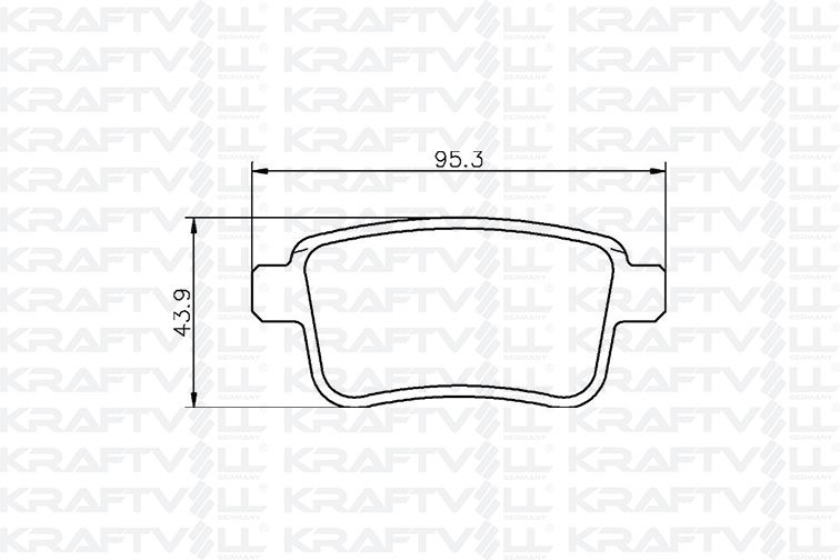ARKA FREN BALATASI KANGOO III 08> MERCEDES CITAN 13>21 1.2 TCE 1.5 DCI 1.6 - KRAFTVOLL 07010052