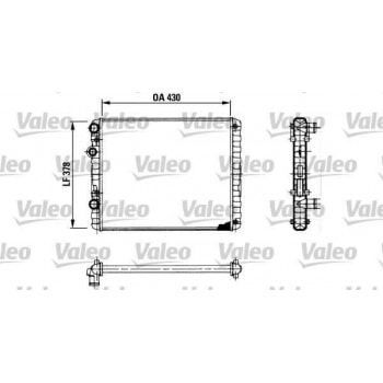 MOTOR SU RADYATORU POLO POLO CLASSIC LUPO CORDOBA AROSA 1,0,1,4 1,7 1,9 KLIMASIZ 430x378x34 - VALEO 730956