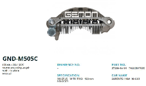 DİYOT TABLASI>110AMP KIA SORENTO 100mm(8DIOT)M8 - GENON-GND-M505C