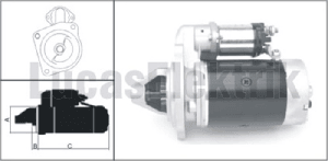 MARŞ MOTORU-12V/3.5kW/9DİŞ 2M113 TÜMOSAN - LUCAS-61924098
