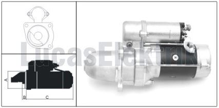 MARS MOTORU 24V 4,5KW 10 DIS 28 MT BMC PROF (DELCO TIP) - LUCAS LES0202