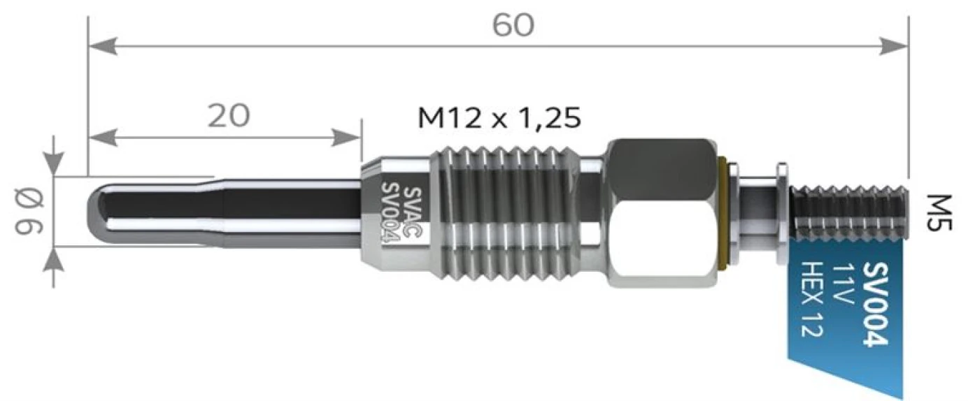 Vag Kizdirma Bujısı Golf Passat Jetta T4 Caddy Polo Classıc 1,9 / 2,4d 1y / Aja 94> - Svac Sv004
