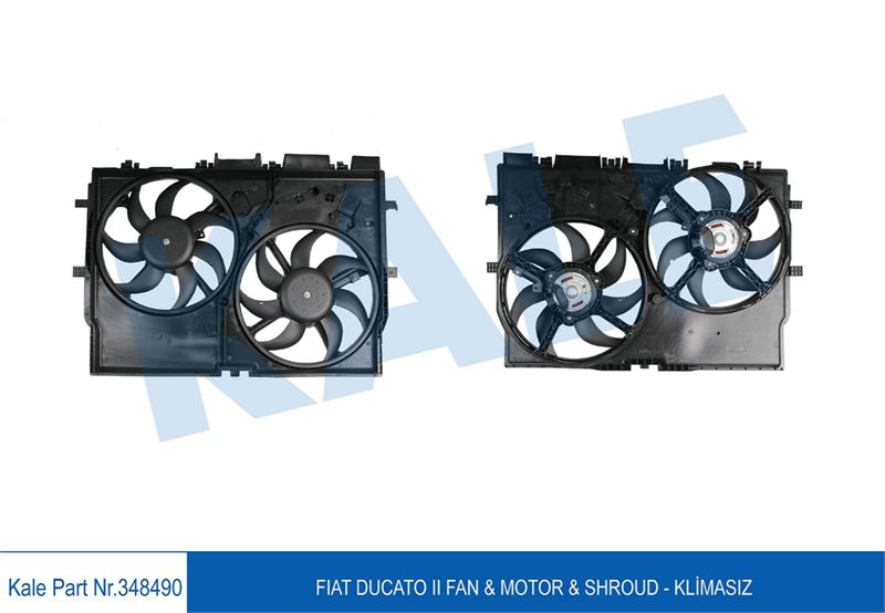 FAN MOTORU (ELEKTRO FAN) DUCATO III 2,3JTD 06> KLIMASIZ 200V - KALE 348490