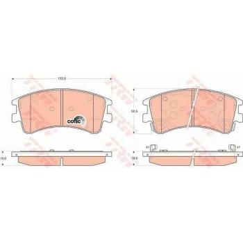 Mazda On Fren Balatası Mazda 6 03-08 - Trw Gdb3310