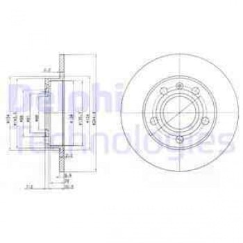 ARKA FREN AYNASI A80 91>94 A4 00>04 A4 AVANT 01>04 A4 CABRIOLET SEAT EXEO 08> - DELPHI BG2753C