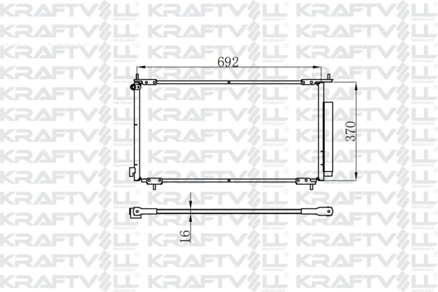 Honda Klima Radyatoru (kondanser) Honda Cr-V 2,0i 16v 02-06 - Kraftvoll 08060014