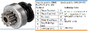 MARŞ DİŞLİSİ-BT 11D RENAULT KANGO 1.9 D (97 >) - FORMMETAL-53632