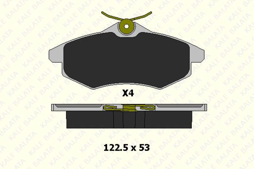 Psa On Fren Balatası C2 C3 C3 Plurıel 1,1 1,4i 1,6hdi 03> - Kale B 23407 193 24 Ans