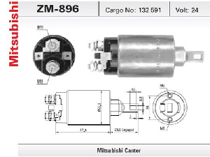 MARŞ OTOMATİĞİ-MIT-24V -MITSUBISHI  CANTER EM (752)-M372X10371 - ZM-896