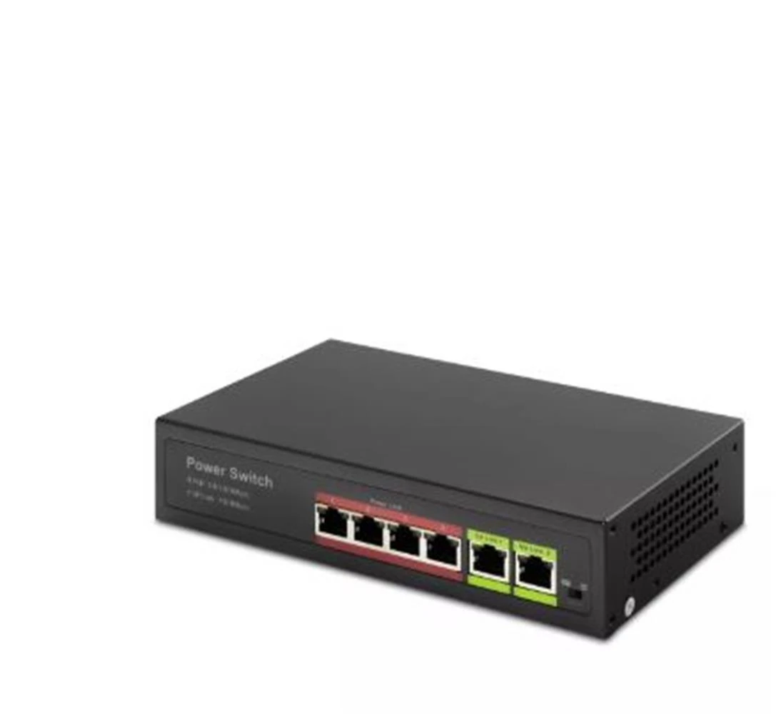 HADRON HD04 POE SWITCH 2UPLINK 4+2 10-100 MBPS 4PORT