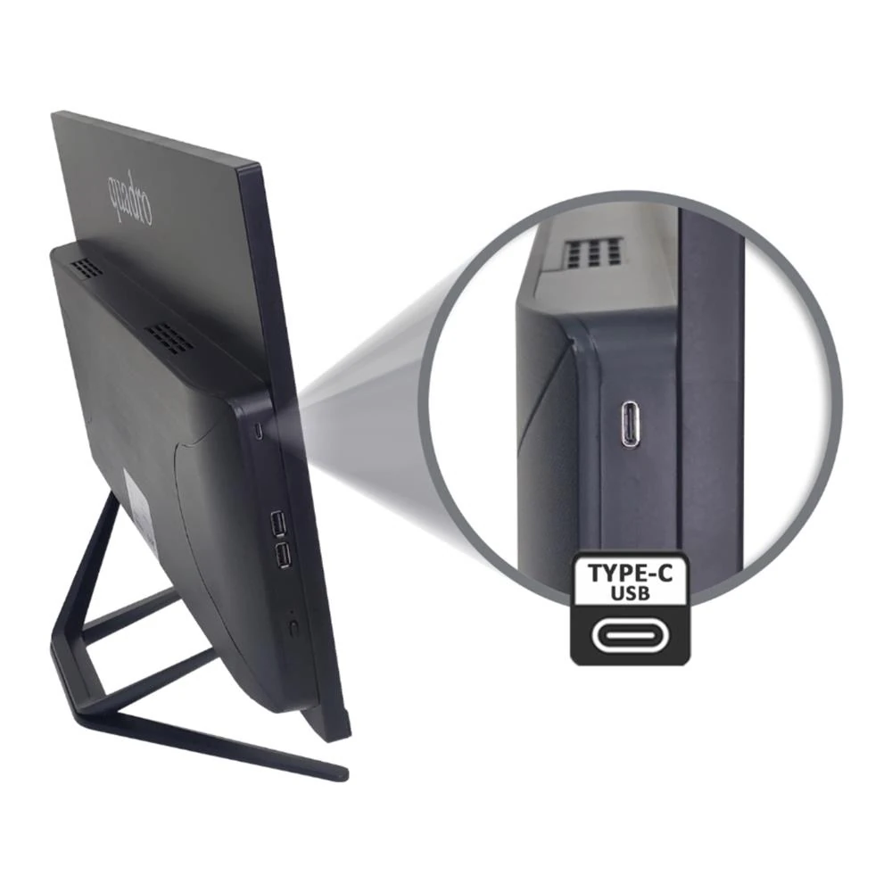 Quadro Stark H324-13165 23.8" IPS Ci5 13400 16gb 512gb FreeDOS Type c-Usb All İn One Bilgisayar