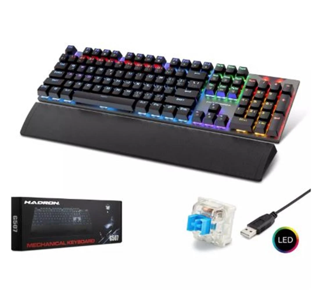 HADRON G507 KABLOLU MEKANİK RGB OYUN KLAVYE