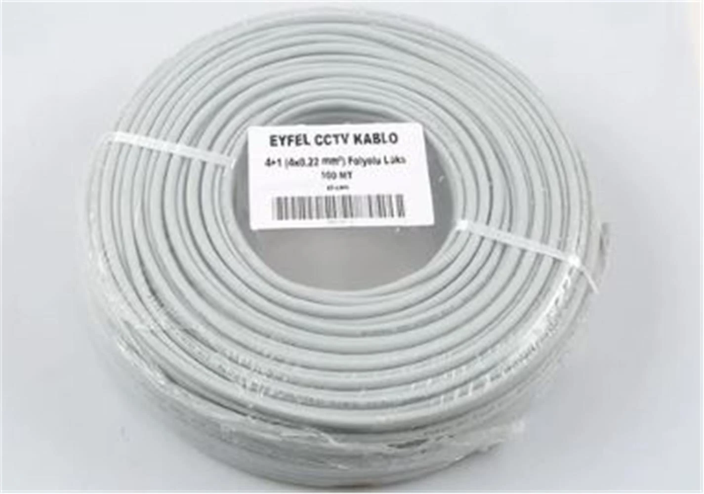 Eyfel EF-C400 4+1 2x0.22 (14x0.18 CCA) Folyolu 100M CCTV Kablo