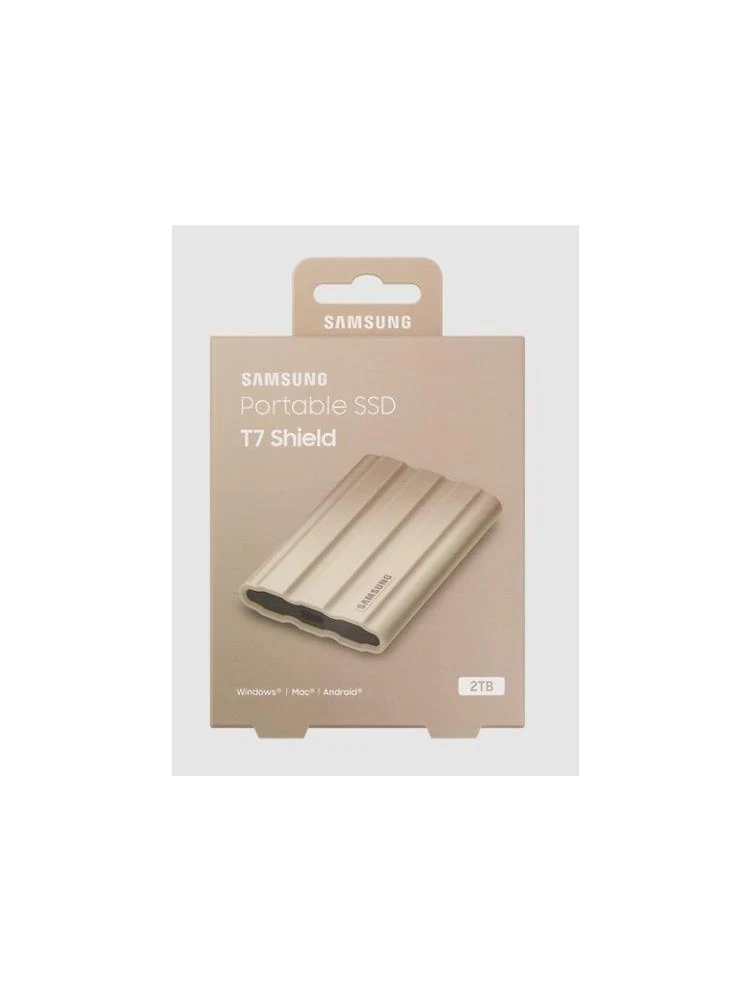 Samsung 2TB T7 Shield Usb 3.2 (Okuma 1050MB - Yazma 1000MB) Bej Taşınabilir SSD Disk MU-PE2T0K-WW