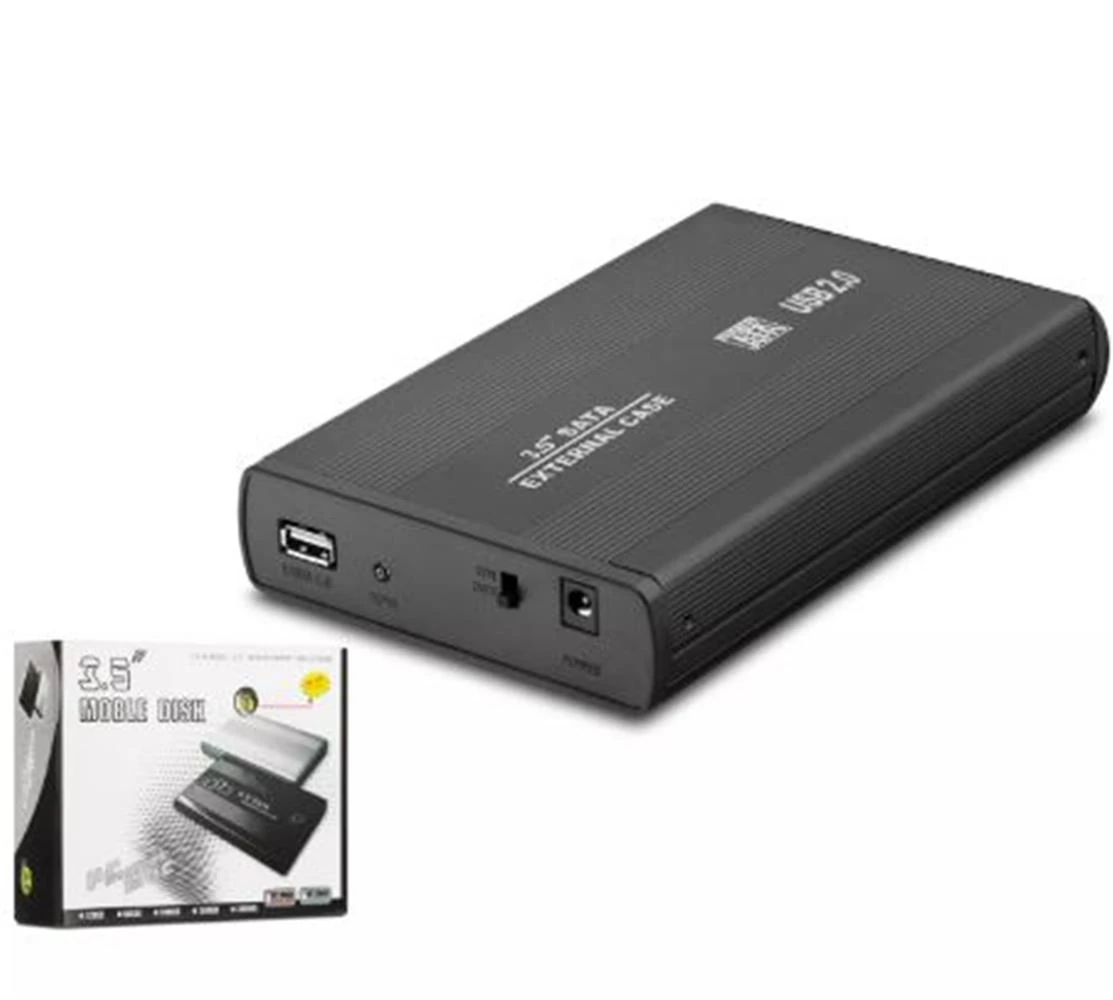 HADRON HDX1753 HDD KUTUSU USB2.0 METAL SATA 3.5" SİYAH