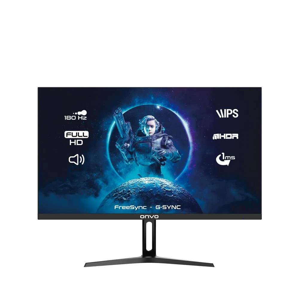 Onvo 24" OV24MNT202G Fast IPS 180 Hz 1ms Fhd Freesync - Multimedya G Sync Oyuncu Monitörü