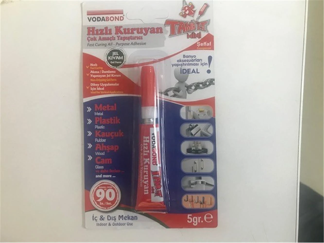 Vodobond Tamir Et 5gr (Metal-Plastik-Kauçuk-Ahşap-Cam)