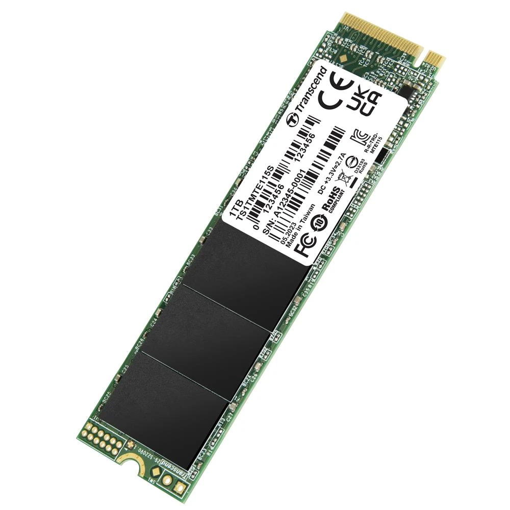 Transcend 1TB 115S 1TB TS1TMTE115S 3200-2000MB-s NVMe M.2 SSD Disk