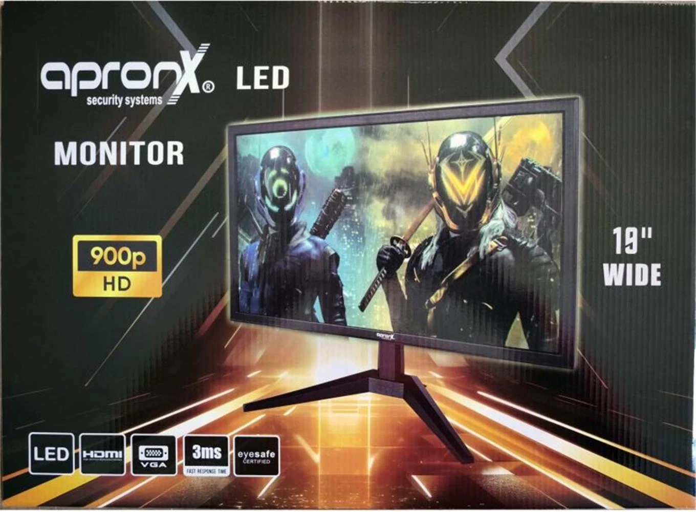 Apronx APX-NW19 900p 19" Led Vga+Hdmi Monitor