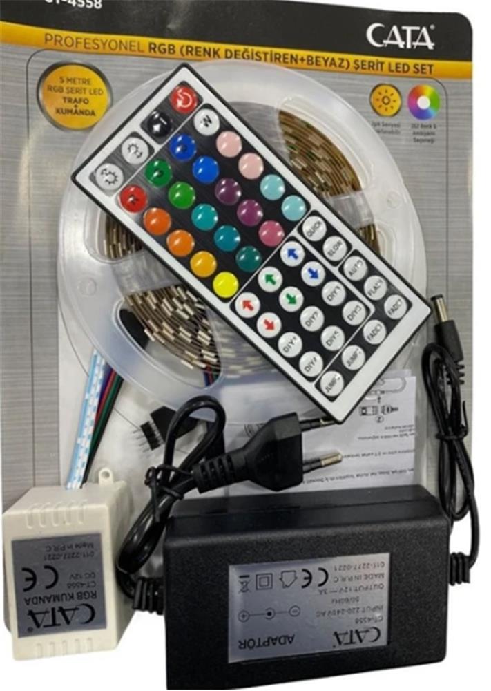 Cata CT-4558 Rgb Şerit Led Seti Kumandalı