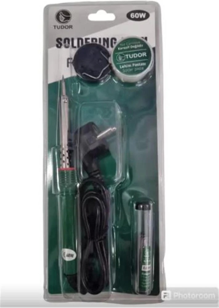 TUDOR SOLDERING IRON KALEM HAVYA SETİ 60W  HB-S026