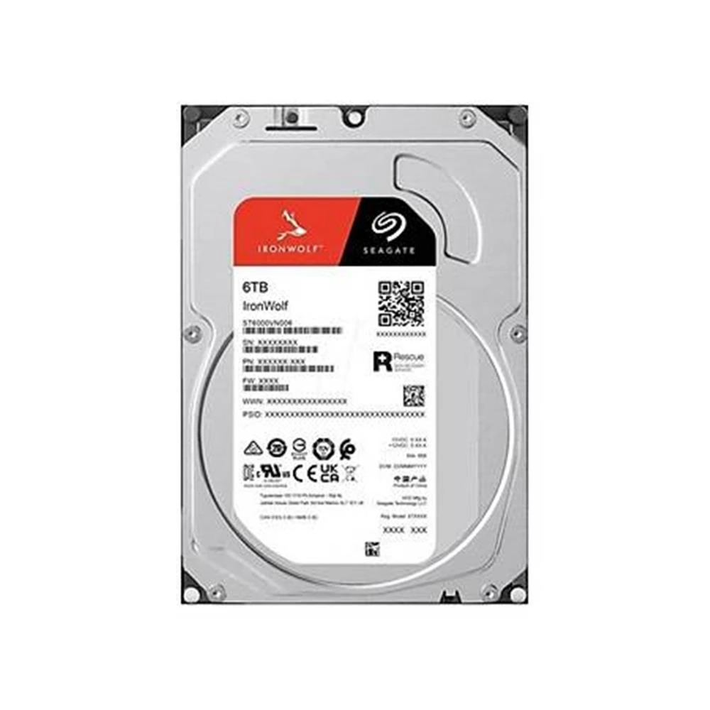 Seagate 6TB Ironwolf 256MB 5400rpm 3.5" SATA 3.0 NAS ST6000VN006 Harddisk