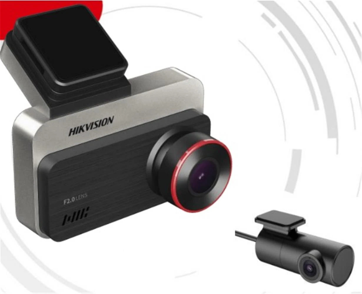 Hikvision AE-DC2328-C200S Mikrofon G-Sensörlü Çift Kamera Araç İçi Kamera WiFi,Ses Kontrolü