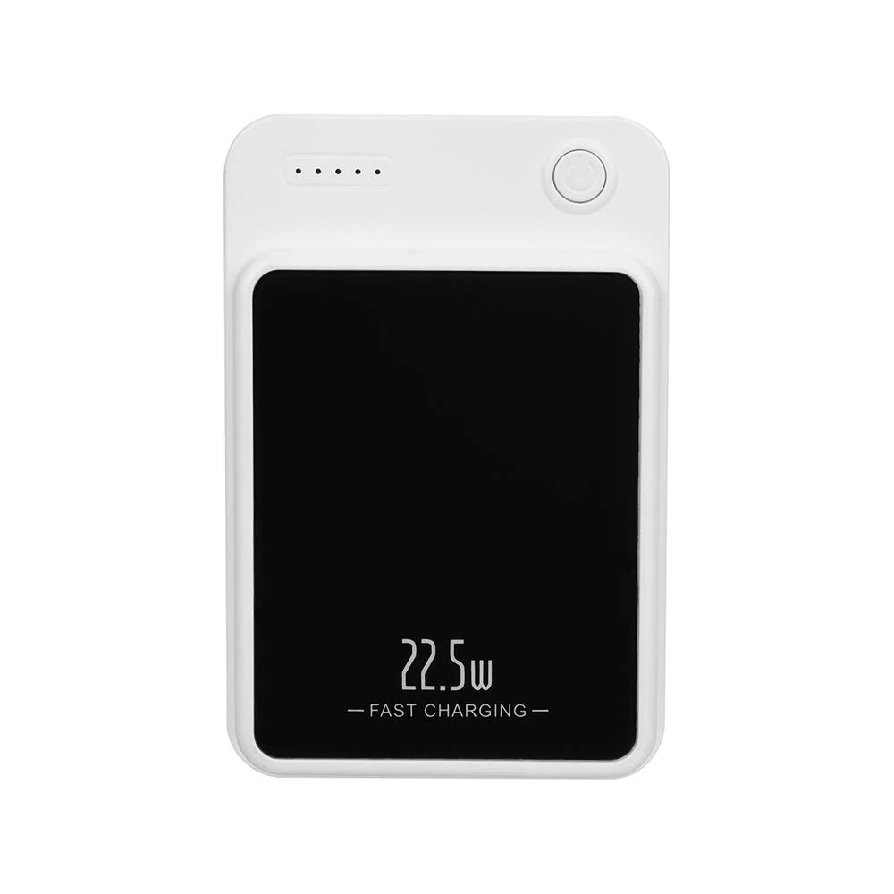 S-link M1021 10000mAh Magsafe 15W HSC22.5W+PD20W+QC3.0 Beyaz LCD Taşınabilir Şarj Cihazı Powerbank