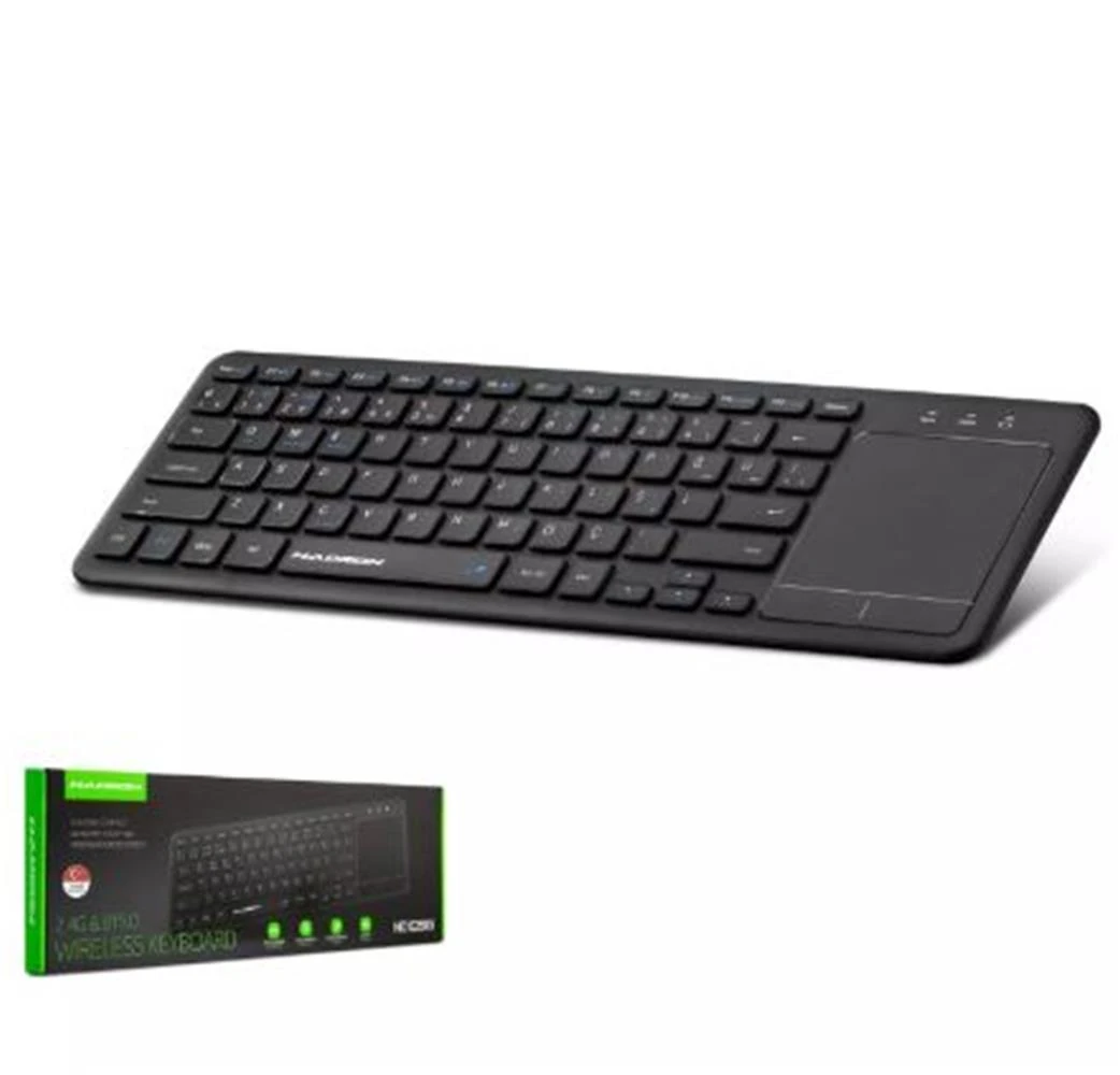 HADRON HDX2505 BLUETOOTH + WIRELESS KLAVYE + TOUCH PAD Q SİYAH