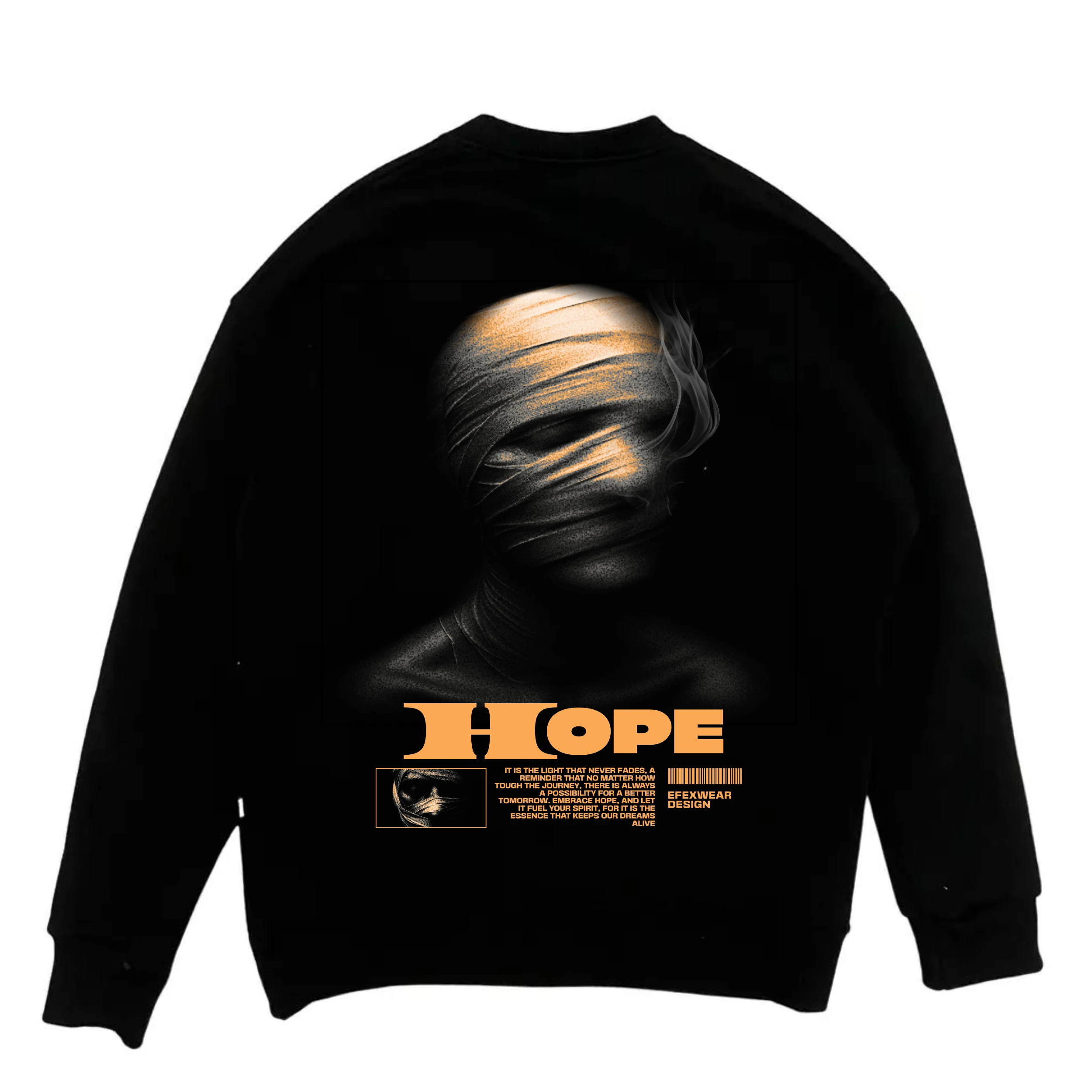 Hope Baskılı Oversize Sweatshirt