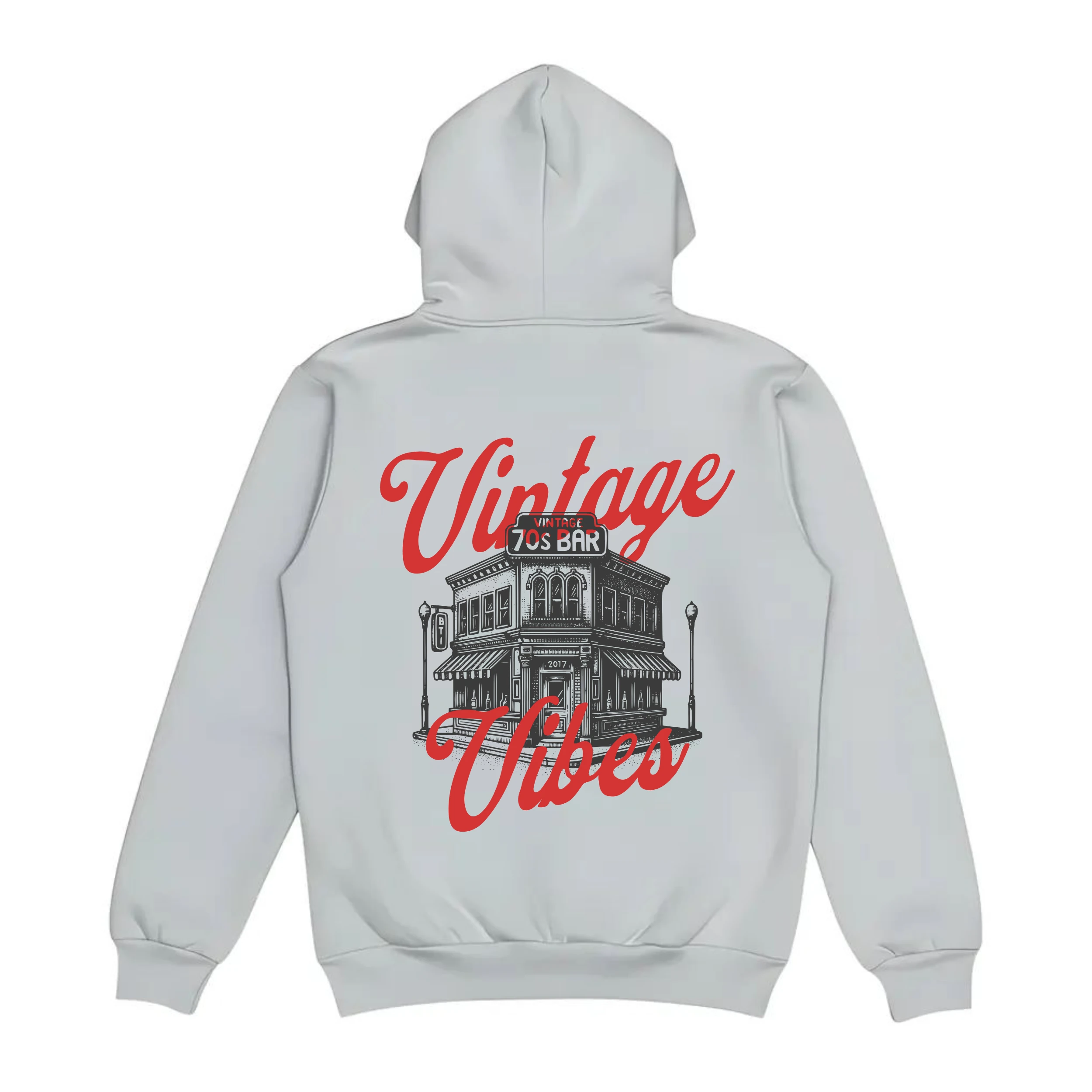 Vintage Vibes Baskılı Regular Hoodie