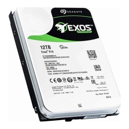 12 TB SEAGATE 3.5 EXOS SATA X18 512E 7200RPM 256MB ST12000NM001J (RESMI DIST GARANTILI)