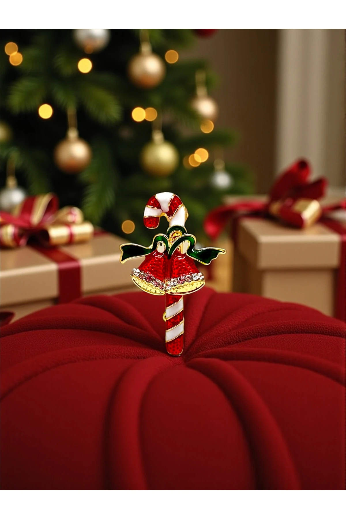 Şeker Kamışı Yılbaşı Broş image