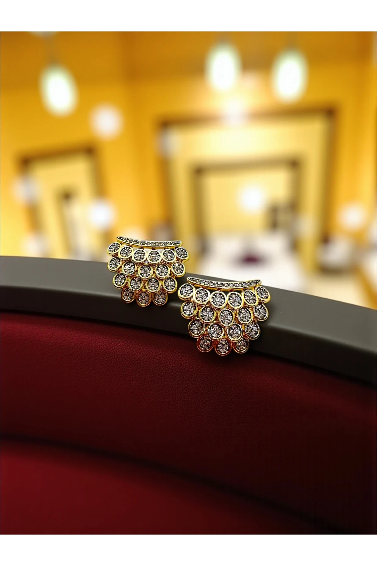14K Gold Kaplama Zirkon Taşlı Küpe main variant image
