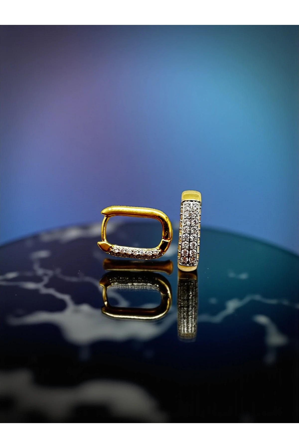 14K Gold Kaplama Zirkon Taşlı Küpe main variant image