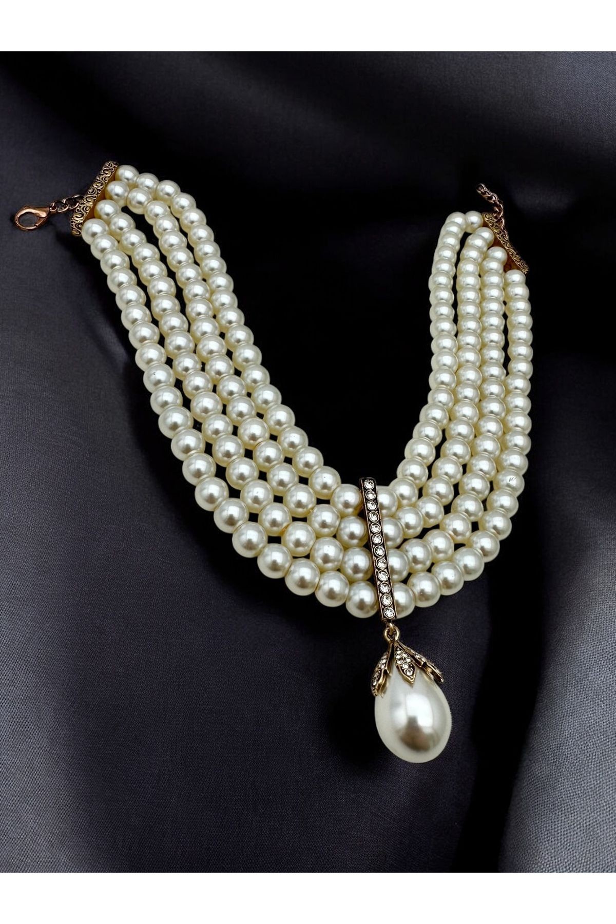 Mayorka İnci Choker (Tasma) Kolye