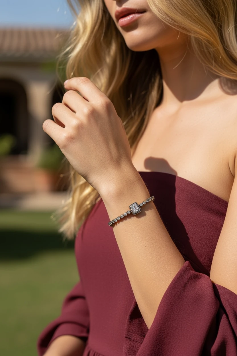 Baget Taşlı Su Yolu Bileklik