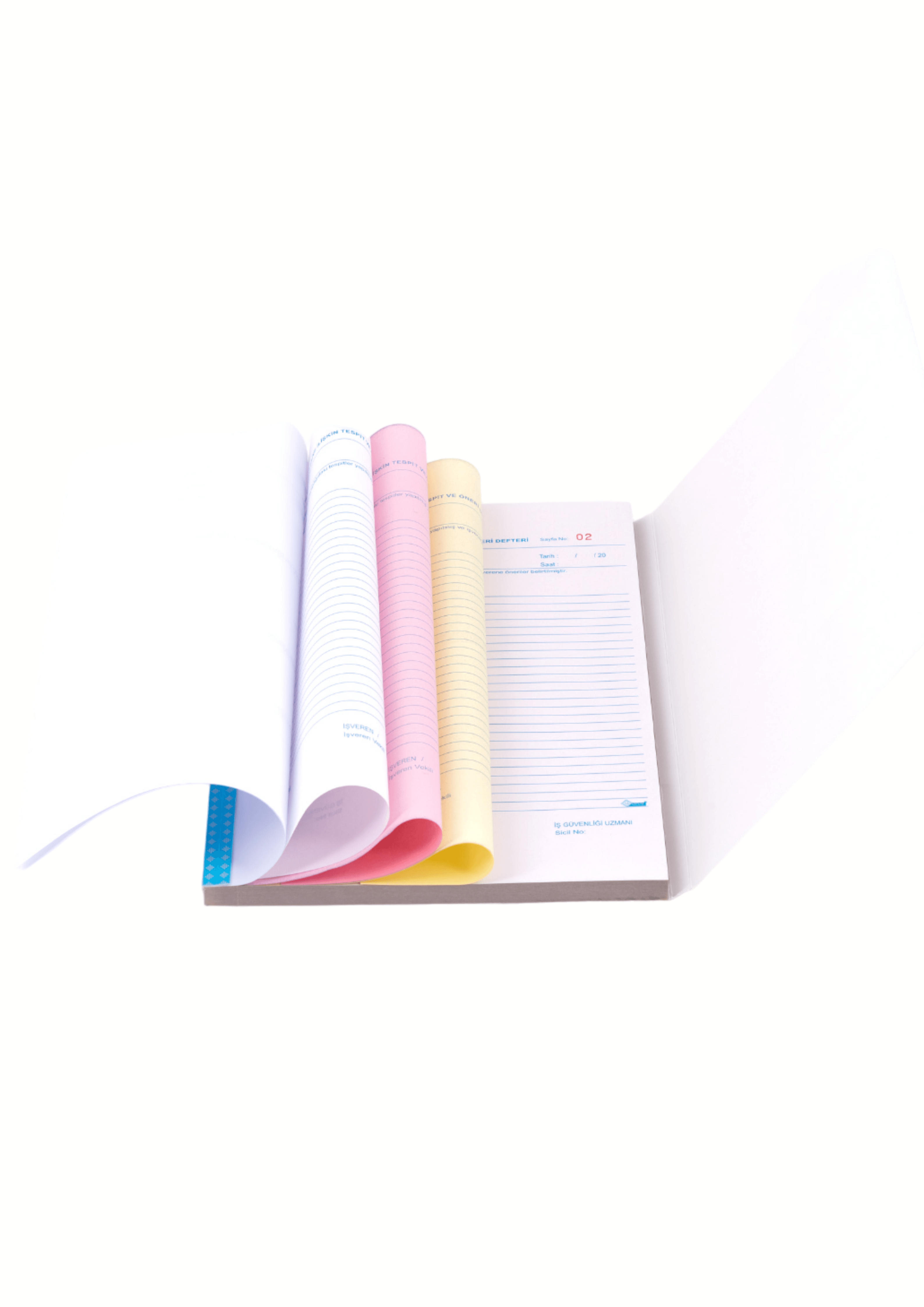 UYSAL İş Sağlığı Ve İş Güvenliği Tespit Öneri Defter 3 Nüsha 50 Yp. (1-50) Numaralı (10 LU PAKET)