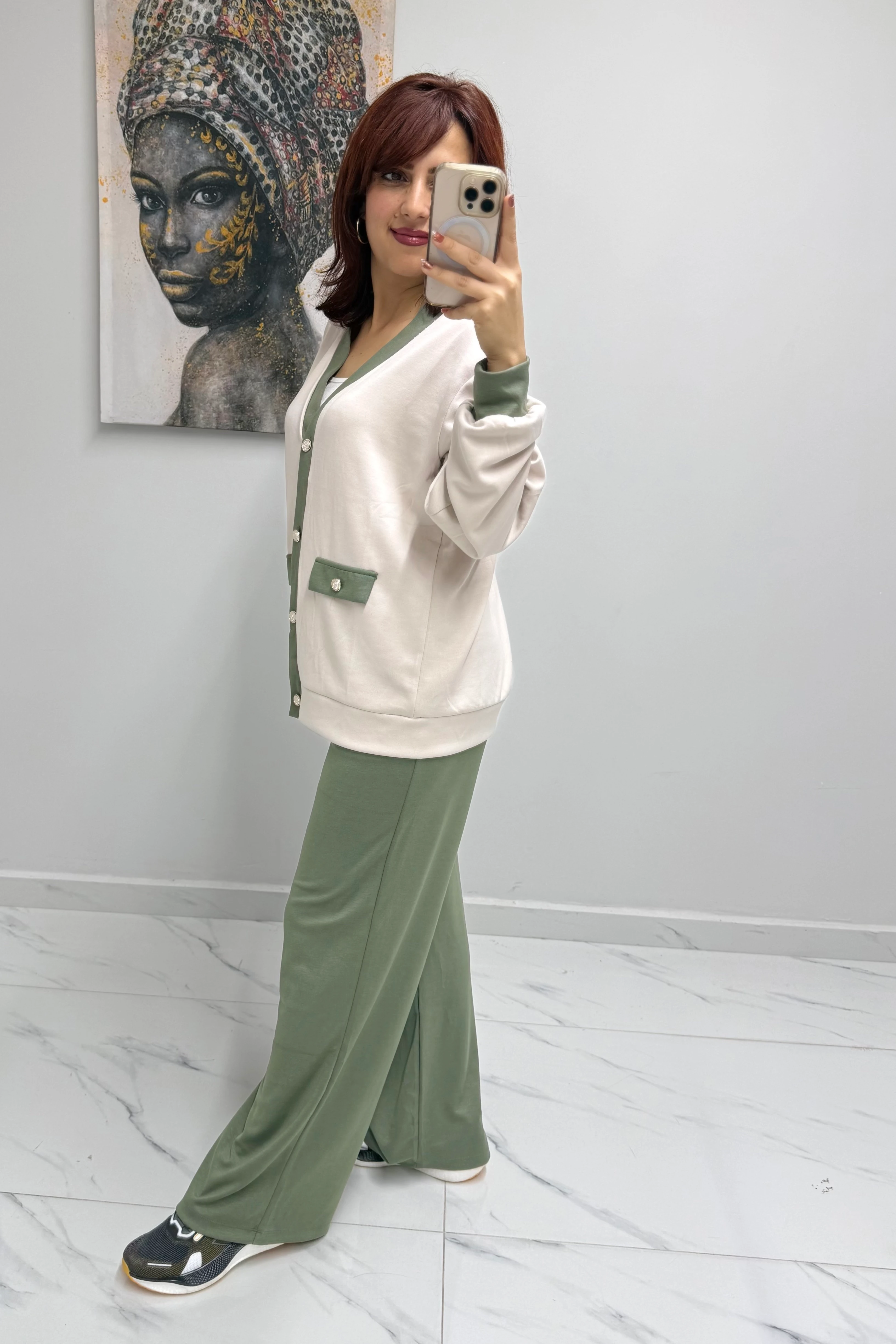 Garnili Hırkalı Modal Takım