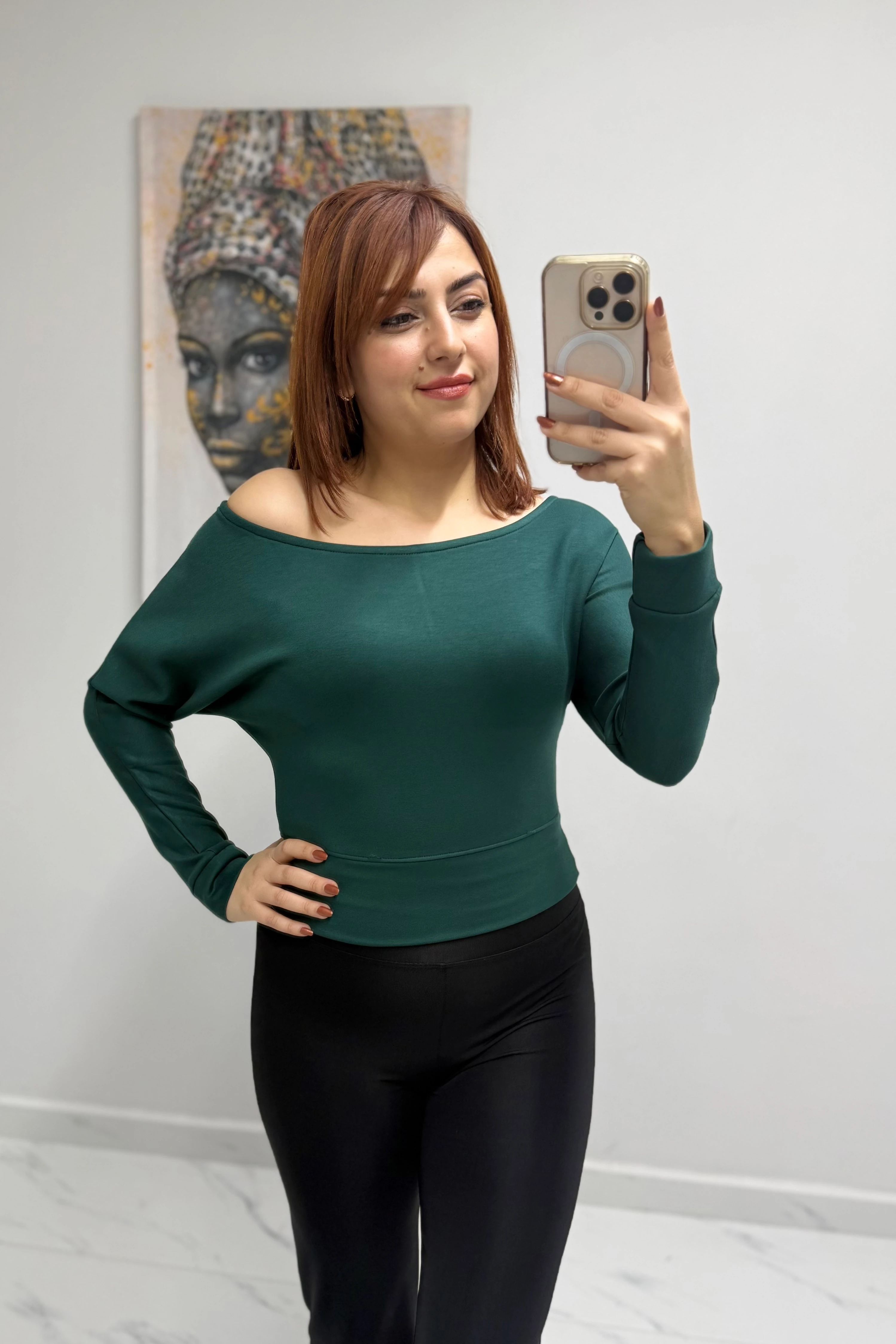 Modal Omzu Açık Bluz