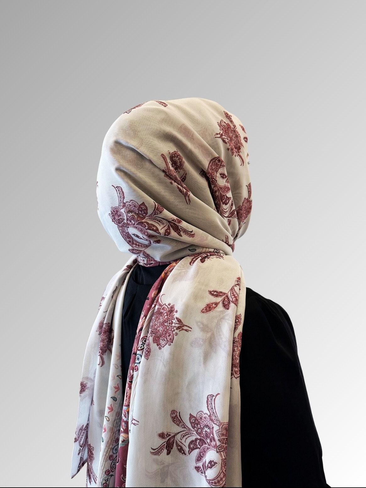 Etnik Desenli Şifon Şal