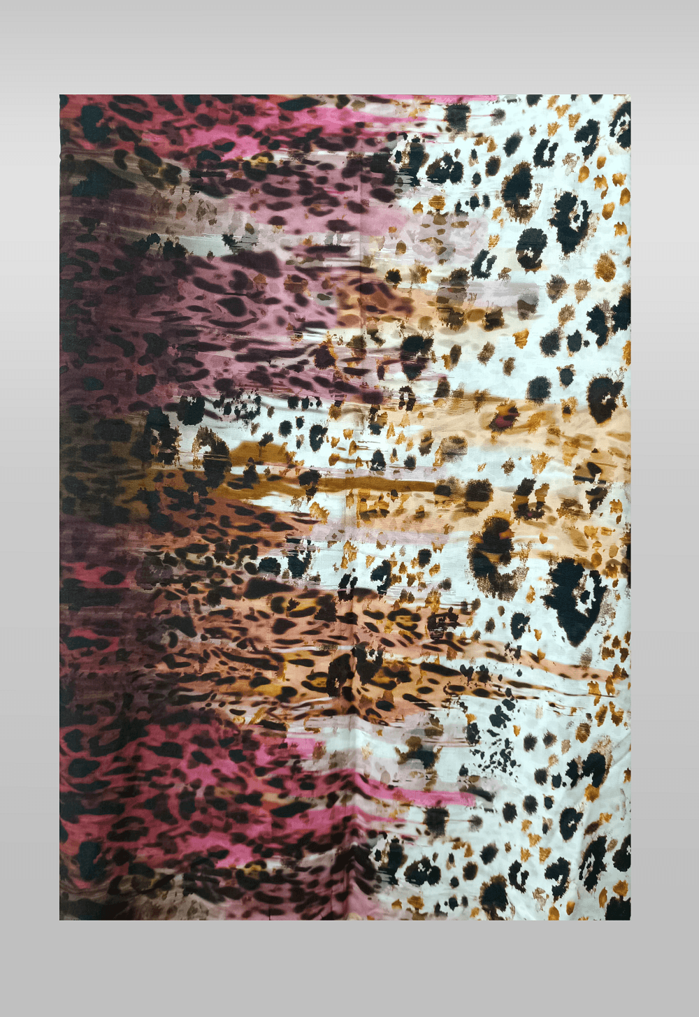 Leopar Desenli Şifon Şal