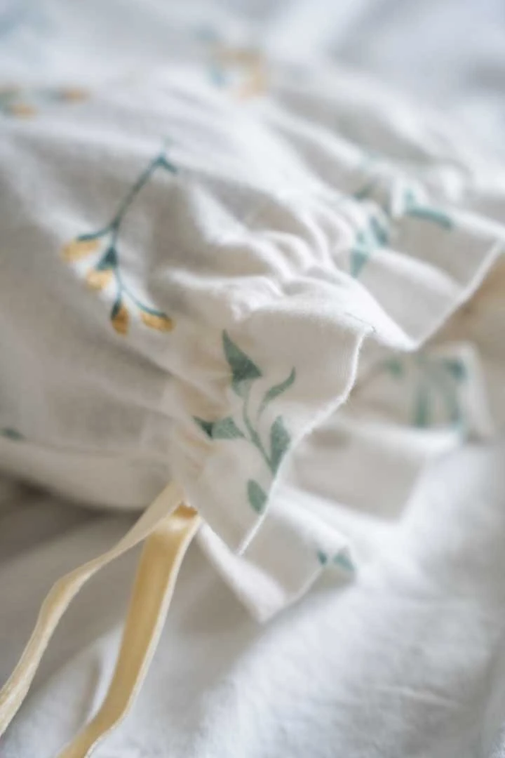 %100 PAMUK FİSTO DETAYLI PAZEN YASTIK KILIFI SETİ | 2’Lİ SET & KESE | Telafabric